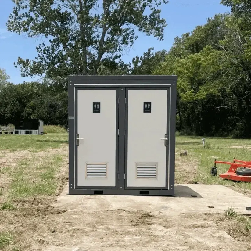 Luxury 2 Restroom Trailer Toilet